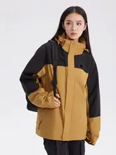 防風機能付きの取り外し可能なフリースインナー三合一ジャケット【男女兼用・シンプルデザイン・アウトドア用】