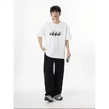 ユニセックス 夏用ロゴ入りTシャツ【アメリカンヴィンテージスタイル・短袖・ゆったりデザイン】