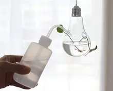 クリエイティブな透明ガラス吊り花瓶【シンプルな水耕栽培用・インテリア装飾】