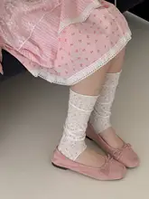 フラワープリント ボディスーツ風バレエソックス【夏用・薄手・通気性】