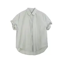 グレー 半袖シャツ レディース【夏用・ゆったりデザイン・カジュアル】