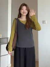 春にぴったり！デザイン性のある不規則マカシン長袖Tシャツ【大きいサイズ】（セットアップ対応）