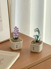 デスクそばにぴったりの琉璃植物ミニオーナメント【陶器製・車載・カフェ装飾用】