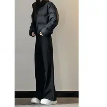高身長向け すっきりとしたラインのデザイン スーツテーパードパンツ【極上の柔らかさ・高腰・したシルエット・ビジネスカジュアル】（セットアップ対応）