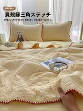 柔らかい二重ガーゼのエアコン用掛け布団【春秋用・学生向け・薄手・洗濯機対応】（セットアップ対応）