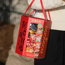 六角形ギフトボックス【新年用・お菓子や年貨の詰め合わせに最適】（セットアップ対応）