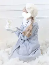 オリジナルデザインのダブルブレストケープコート【ウール・冬用・ロリータスタイル】