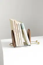 北欧風 木製ブックスタンド【シンプル・デスク収納・スタイリッシュ】