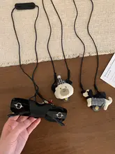可愛い犬デザインの長めの眼鏡クリップ【携帯用・ネックレス型収納アクセサリー・レディース】