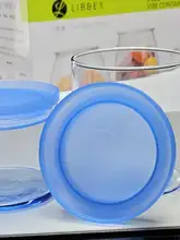 防湿機能付き 青色ガラス製の蓋付き収納容器【多用途・スタッキング可能】