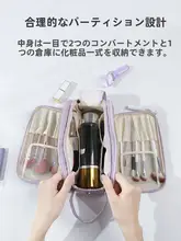 大容量化粧ポーチ【持ち運び便利・旅行用】