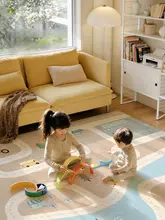 洗える二重構造ラグ【リビング・子供部屋用・メンテナンス不要】（セットアップ対応）