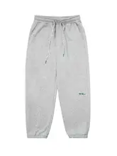 刺繍入りストレートシルエットパンツ【秋冬用・男性用・カジュアル・束脚デザイン】