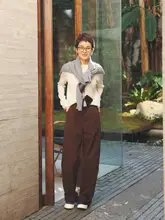 MsDidion エルボーデニムパンツ【カナダ・アメリカインポート・ストレッチコットン・秋冬用】