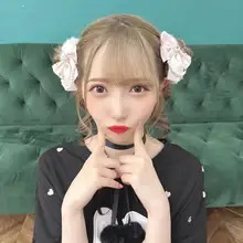 可愛らしいリボン付きパールヘアゴム【極上の柔らかさ・デコレーション付き】