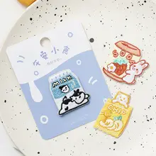 かわいいスナック刺繍ワッペン【DIY・スマホケース・手帳・布製品用】