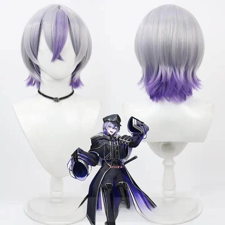 多色グラデーションコスプレウィッグ【大慶直胤風・自由人刀剣乱舞】