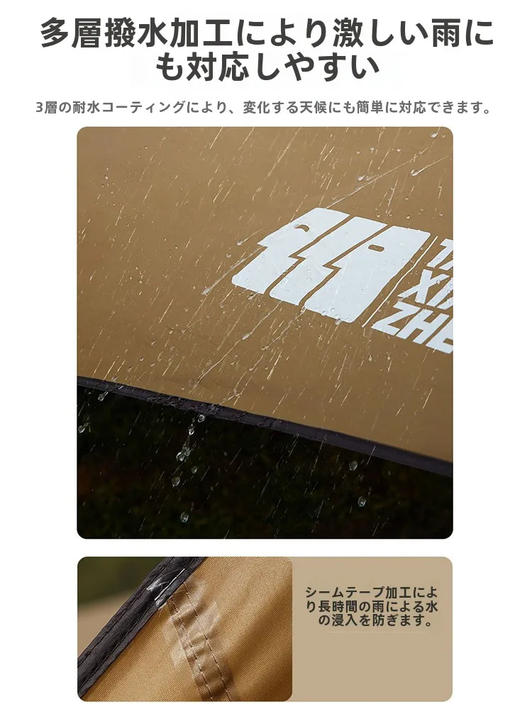 キャンプ道具を節約調達｜実際に使ってみた結果 - 超大遮陽テントの実測データと性能解析