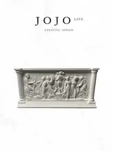 石膏像 レリーフ 置物 女神 天使 ミューズ 古代ローマ風 クラシック インテリア 「JOJO'S L.PD.Muse.」