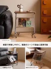 Lin's Home レトロ ちゃぶだい 可動式コーヒーテーブル