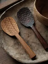 無味の柚木製 手作りのご飯用しゃもじ【家庭用・エコ素材・木製】