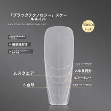 刻度ネイルシート 着用型 超薄型 無痕 ネイルシール フル／ハーフ 延長ネイル
