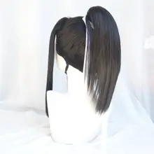 男物コスプレ用ウィッグ【古風・黒色・剣三スタイル】