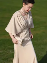 義母の結婚式の宴会服 2025 新しいスタイル