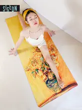 sigedn 天然ゴム製印刷ヨガマット【防滑・女性向け・高級フィットネス用】