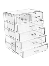 アクリル製引き出し収納ボックス【ネイル用品・化粧品整理・文具・マスク用】