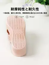 レディース 高ヒールサンダル【厚底・スリッポン・防滑・夏用・室内外兼用】