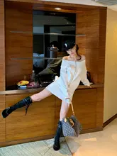 セットアップ 2点セット レディース オフショルダー ジップアップスウェット 3本ライン アスレジャー ルーズ ドローコードミニスカート 「DULA」