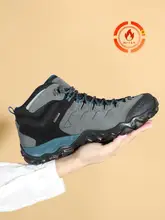 悍途 メンズ高トップ登山靴【冬用・防滑・加熱保温・耐磨・本革】