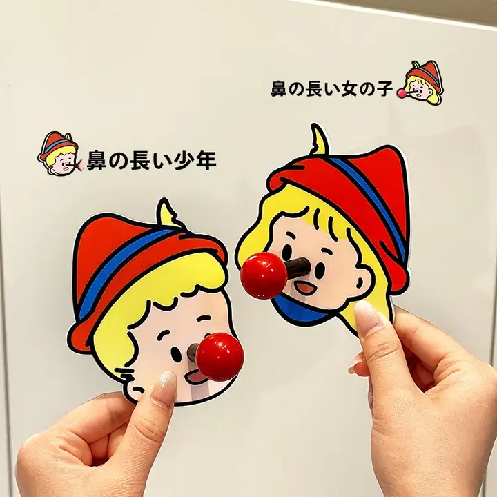 かわいいキャラクターの穴あけ不要フック【強力吸着・バスルーム用・壁掛け収納】

