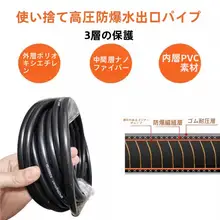 家庭用 高圧洗浄機用防爆ホース【洗車用アクセサリー】