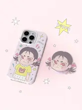 iPhoneケース オリジナル MagSafe対応 スタンド ソフトケース 女の子 イラスト 可愛い ガーリー iPhone 17 Pro Max 16 Pro Max 15 Pro 14 Pro Max 対応 「Pippa」