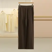 紫の高腰ワイドレッグパンツ【フィット・体型カバー・春夏用】（セットアップ対応）