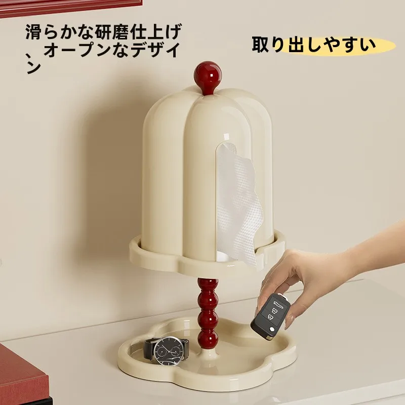 トイレ用ペーパーボックス：穴あけ不要・レトロデザインで高級感を実現