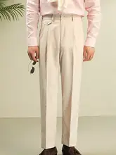 スラックス メンズ ストレートパンツ 無地 ドレープ感 防シワ加工 ノーアイロン スリムフィット ビジネス 通勤 オフィスカジュアル 秋