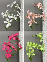 フレームランの造花【紫荆花・大きなユリ・結婚式用装飾・撮影小道具】