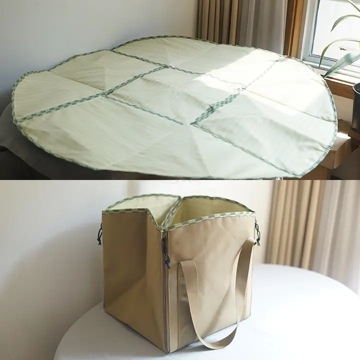 防水設計のアウトドアピクニックマット【持ち運び便利・ショルダーバッグ付き・ポリエステル製】