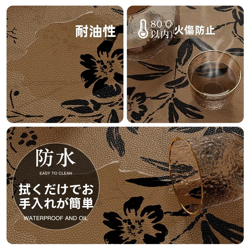 おしゃれなダイニングマットの選び方：レザ ー製PVCテーブルマットの実用性と特性