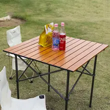 超軽量アルミ合金製折りたたみテーブル【アウトドア・キャンプ・ BBQ・自家用】（セットアップ対応）