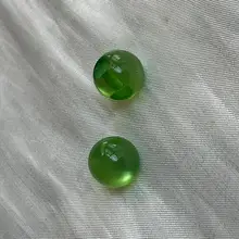 緑色の旗袍ボタン【円形・珠飾り】