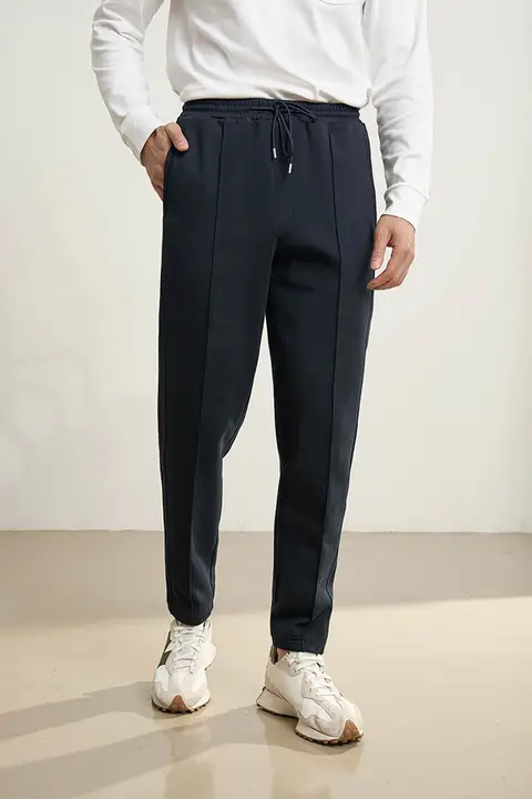 ZINGCHEN メンズニットスポーツパンツ【ダブルサイド構造・四方向ストレッチ・ウエストゴム】