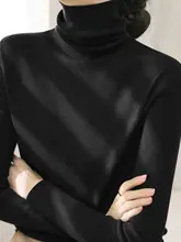 高い襟のニットトップス【秋冬用・極上の柔らかさ・フィットデザイン】