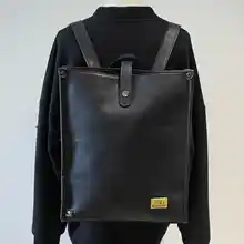 多用途バックパック【PUレザー・大容量・通勤・学生用】