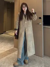 大きいサイズのレディーストレンチコート【秋用・洗練されたデザイン・スーツカラー】