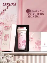 蝶デザインの保温カップ【陶器内蔵・女性向け・持ち運び便利・ストロー付き】