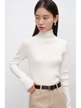 洗える発熱羊毛ニットトップス【小柄女性向け・フィット感・秋冬用】